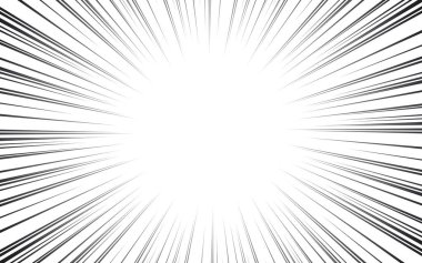 Çizgi roman için soyut ışık yakınlaştırma hızı kara efekt üzerine. vektör illüstrasyonu.