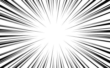 Çizgi roman radyal hız çizgileri arka planı