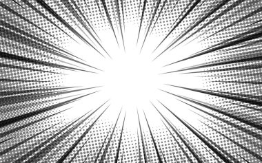 Radyal manga arkaplanı. 