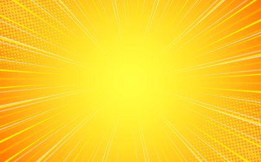 Geçmişi olan boş bir çizgi film şablonu. Vektör illüstrasyonu.