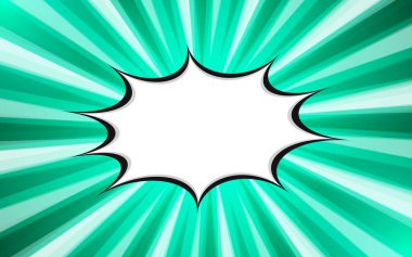 Boş pop sanat çizgi roman arka plan tasarımı. Vektör illüstrasyonu.