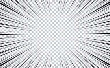 Siyah beyaz çizgi roman geçmişi. Vektör illüstrasyonu.