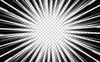 Manga Çizgi Roman Tasarım Şablonu. Vektör illüstrasyonu.