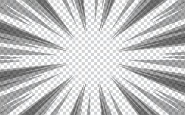 Yarım tonlu siyah beyaz manga karikatür arkaplanı. Vektör illüstrasyonu