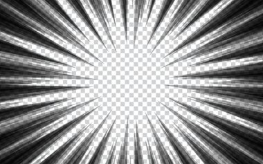 Çizgi roman aksiyon hattı. Hız çizgisi manga çerçevesi. 