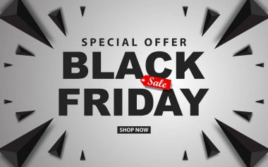 Kara Cuma minimalist geçmişi. Vektör illüstrasyonu.