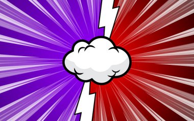 Çizgi filme karşı arkaplan tasarımı.