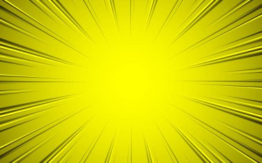 Radyal arkaplan üzerinde ışın ve yarım ton efektleri olan çizgi roman sayfası. Vektör illüstrasyonu