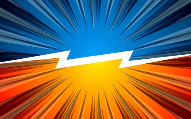 Çizgi roman ve pop sanatları savaş geçmişi. Vektör illüstrasyonu.