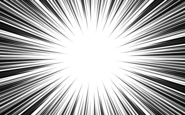 Manga çizgi stili hız çizelgesi çizimi