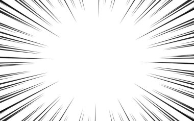 Japon mangasında kullanılan arka plan materyali. Tek renkli basit efekt çizgileri