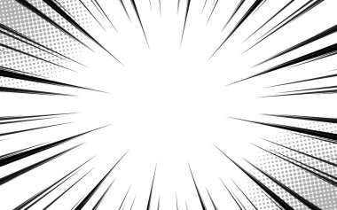 Beyaz arka planda Retro çizgi roman. Vektör illüstrasyonu, klasik tasarım, pop sanat tarzı