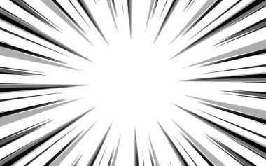 Hız çizgisi arka planı. Sosyal medya reklamları, iş afişleri için soyut illüstrasyon duvar kağıdı. Çizgi roman arkaplan şablonu tasarımı.