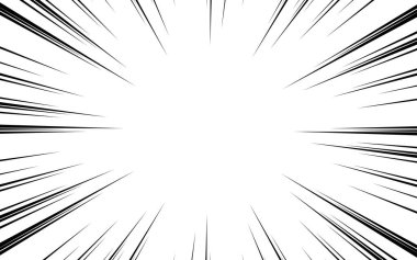 Siyah ve beyaz hız çizgi roman vektör dokusu.