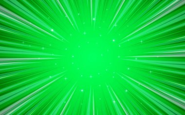 Çizgi film arka planında yarım ton pop tarzı patlama var. Vektör illüstrasyonu.