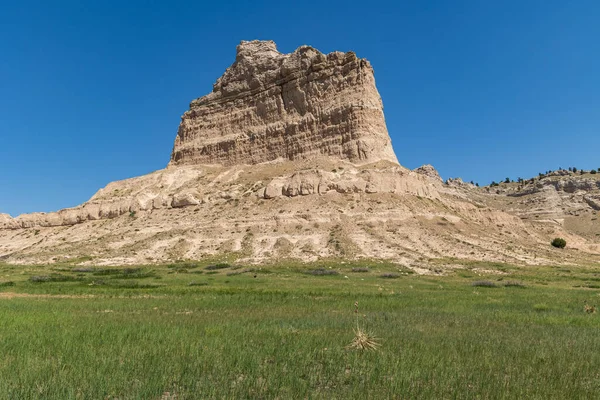 Cara Roca Scotts Bluff National Monument Cerca Gering Nebraska — Foto de Stock