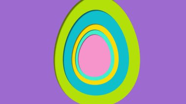 Paskalya Tavşanı ve Yumurta. Soyut canlandırma