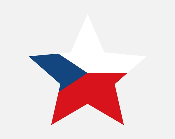 Flaga Gwiazdy Republiki Czeskiej — Wektor stockowy