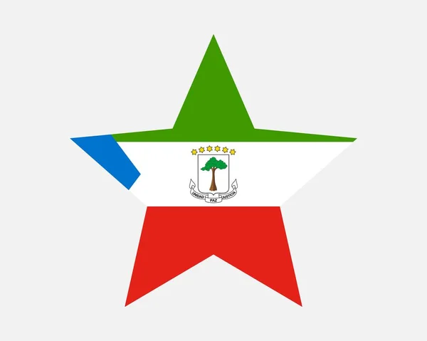 赤道几内亚星旗 — 图库矢量图片