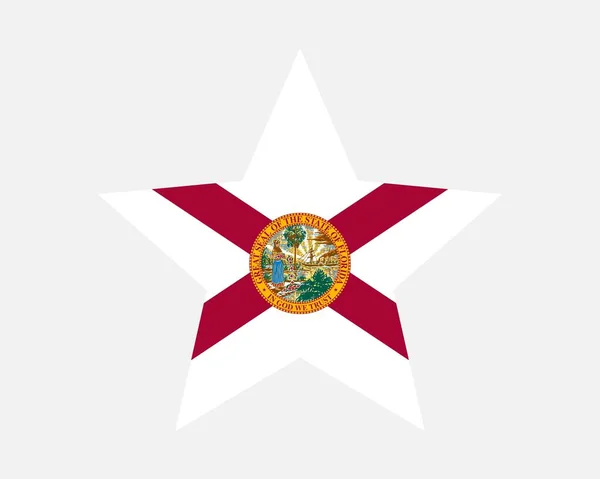 Florida Usa Star Flag — Stockový vektor