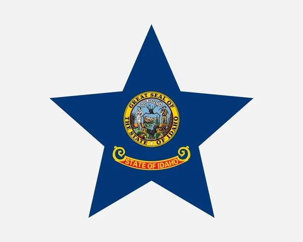 Idaho Usa Star Flag — стоковий вектор