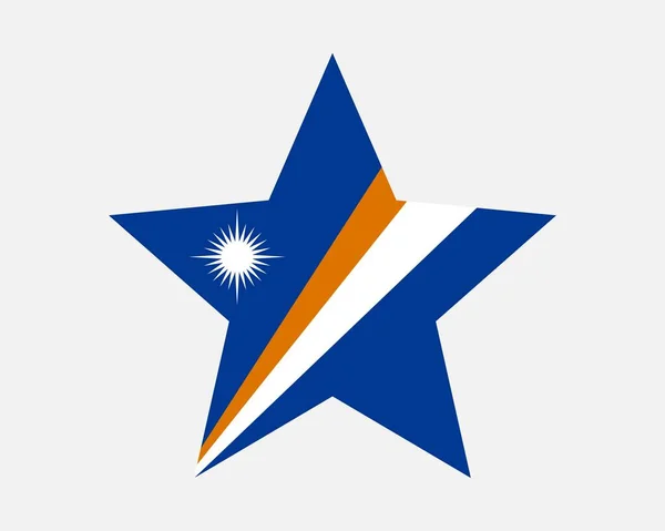 Flaga Gwiazdy Wysp Marshalla — Wektor stockowy