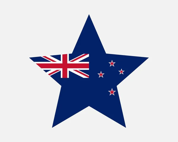 Yeni Zelanda Yıldız Bayrağı — Stok Vektör