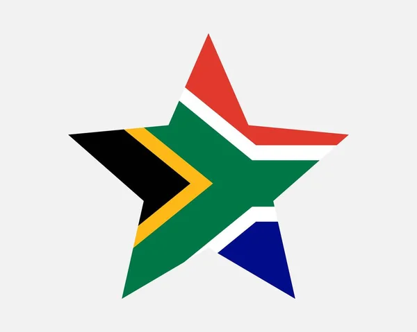 Afrique Sud Star Flag — Image vectorielle