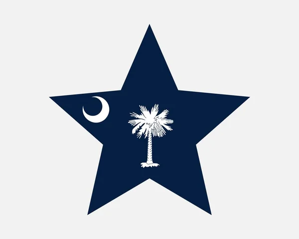 Carolina Del Sur Usa Star Flag — Vector de stock