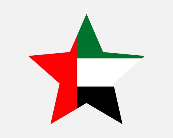 United Arab Emirates Star Flag — Stock Vector