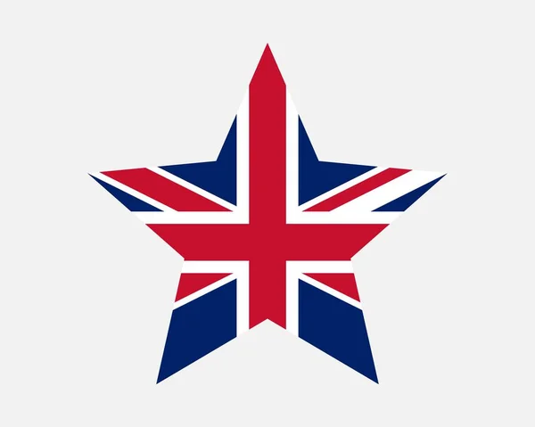 Velká Británie Star Flag — Stockový vektor