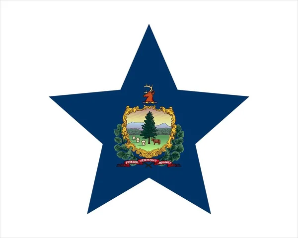 Vermont Usa Star Flag — стоковий вектор