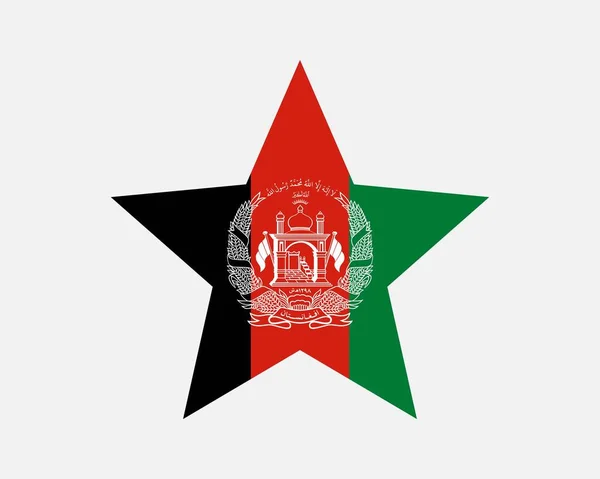 Afghanistan Islamische Republik Sternenflagge — Stockvektor