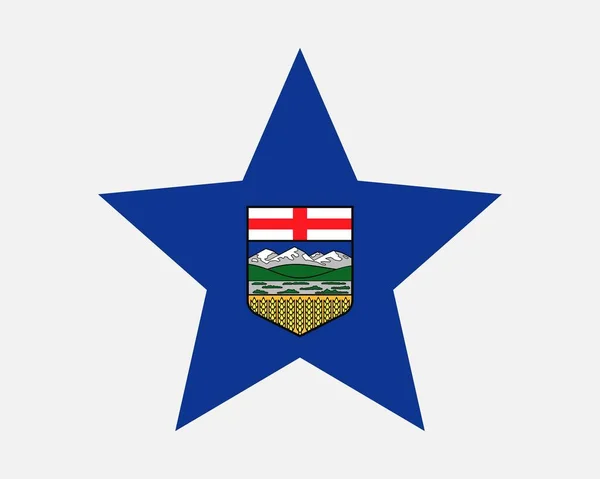 Alberta Canada Star Flag — Stockvector