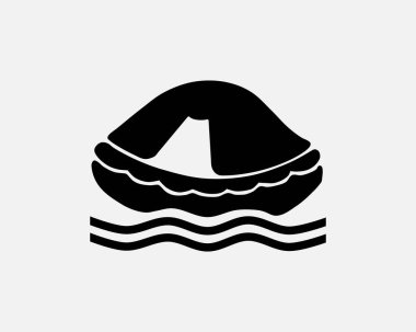 Kalp pili Simgesi Yapay Kalp Hızlandırıcı Nabız Siyah Beyaz Siluet Simgesi Simge İşaretli Grafiksel Resim Çizimi Çizim Vektörü