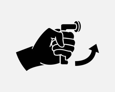 Kalp pili Simgesi Yapay Kalp Hızlandırıcı Nabız Siyah Beyaz Siluet Simgesi Simge İşaretli Grafiksel Resim Çizimi Çizim Vektörü