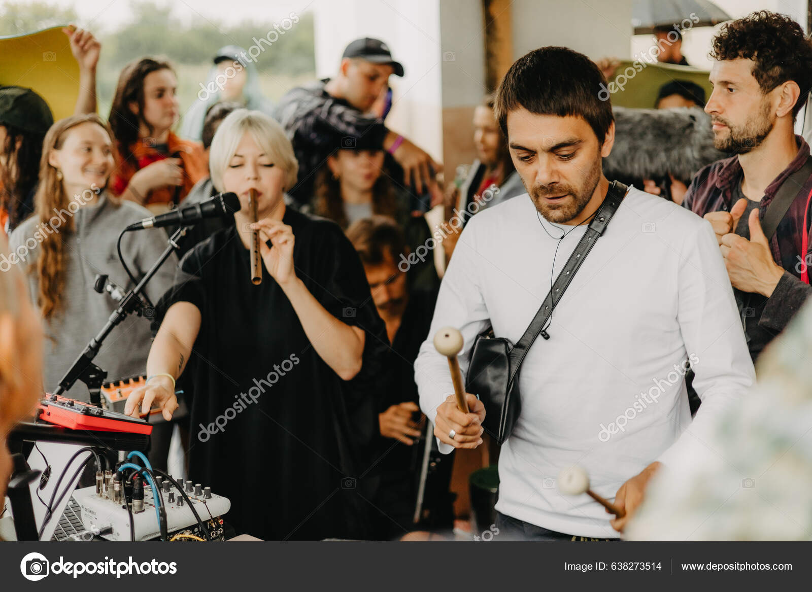 2022 Irpin Ukraine Concert Ukrainian Folk Group Onuka Stage.