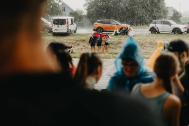 06.08.2022 Irpin, Ukraine: concert of the Ukrainian folk group 