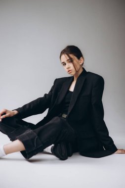 Mükemmel, beyaz, beyaz, cilt bakımı, görünüm, yüz, kısa, makyaj, stüdyo, güzellik, mutluluk, ten, güzel, manken, kız, tarz, insan, moda