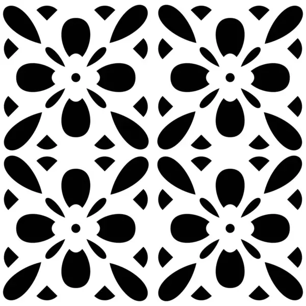 Bu şık siyah çiçek deseni simetrik taç yaprakları içeriyor, göz alıcı, tekrarlayan bir tasarım oluşturuyor. Arkaplan, tekstil, duvar kağıtları veya sanat projeleri için mükemmel, bu kalıp zarafet ve basitliği iletir