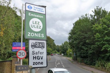 Londra Taşımacılık, LEZ ULEZ Bölgesi ve 3.5 ton daha güvenli HGV bölgesi işaretleri