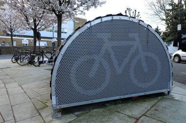 Bisiklet Halkası Bisiklet Hangarı Sokak Bisiklet Sığınağı