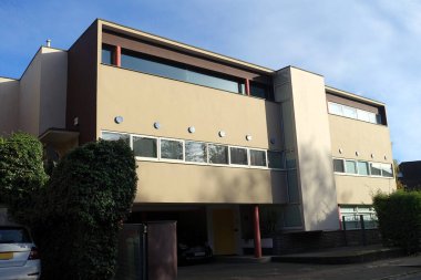 66 Frognal, Hampstead Village, Londra 'da bulunan modernist mimari yapı..