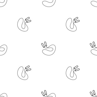 Sıçrama ipleriyle kusursuz vektör deseni