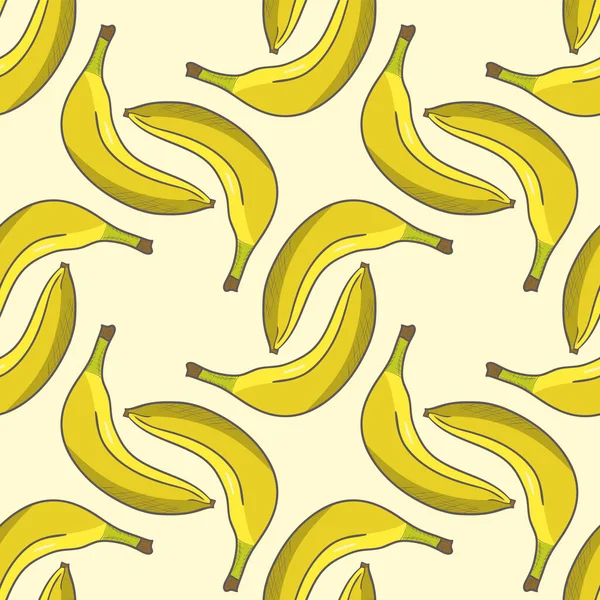 Seamless Vector Pattern Bananas — Stock Vector