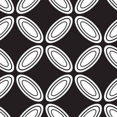 Elipslerin soyut dikişsiz geometrik deseni