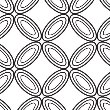 Elipslerin soyut dikişsiz geometrik deseni