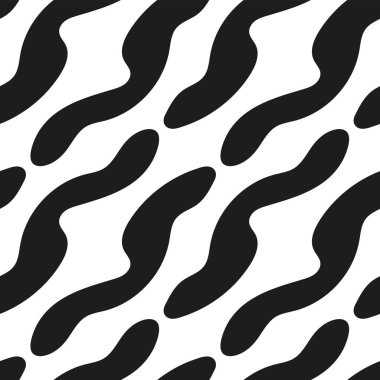 Seamless pattern with hand drawn shapes. Vector illustration