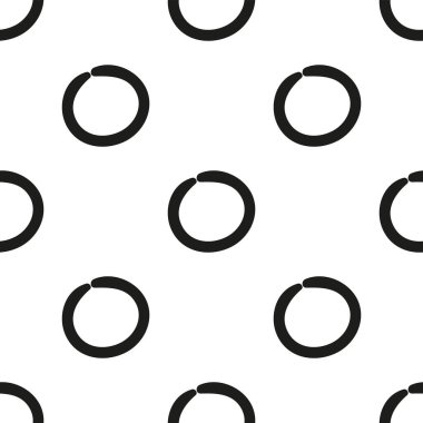 Elle çizilmiş dairelerle kusursuz soyut desen