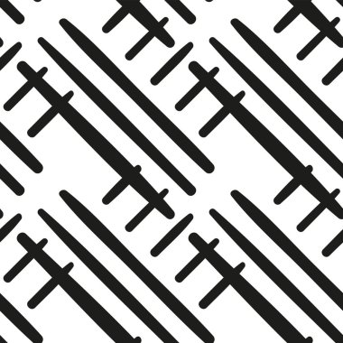 seamless abstract hand drawn linear pattern 